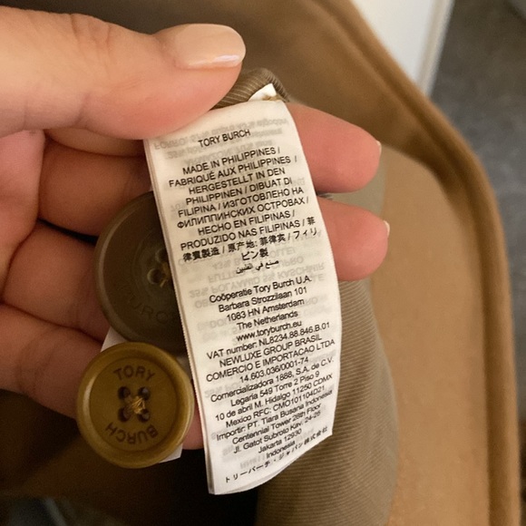 Tory Burch Long Wool/Cashmere Camel Coat - Picture 11 of 13